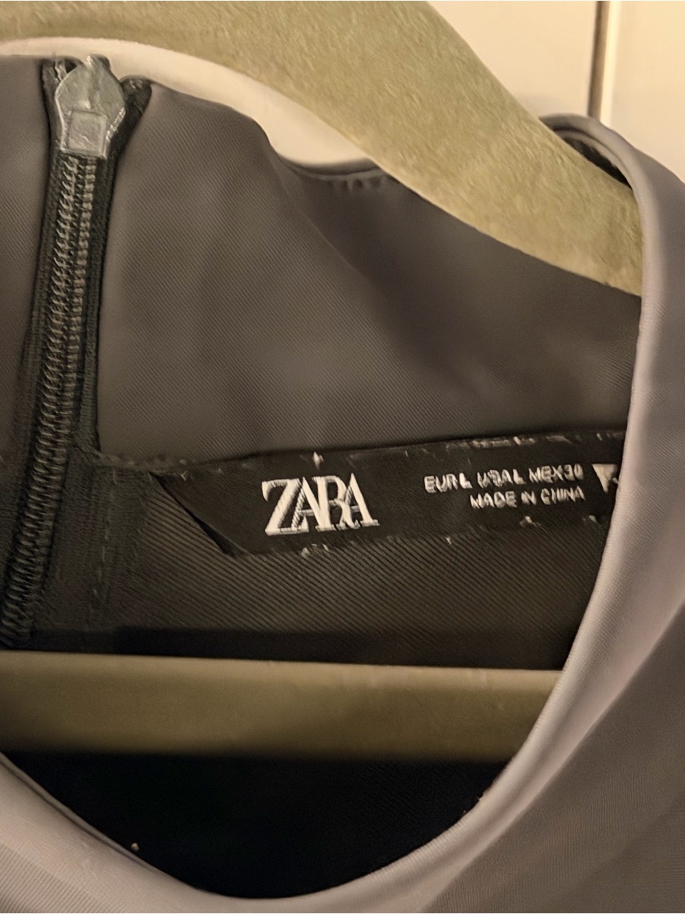 ZARA Soft Lavender-Gray Shift Dress